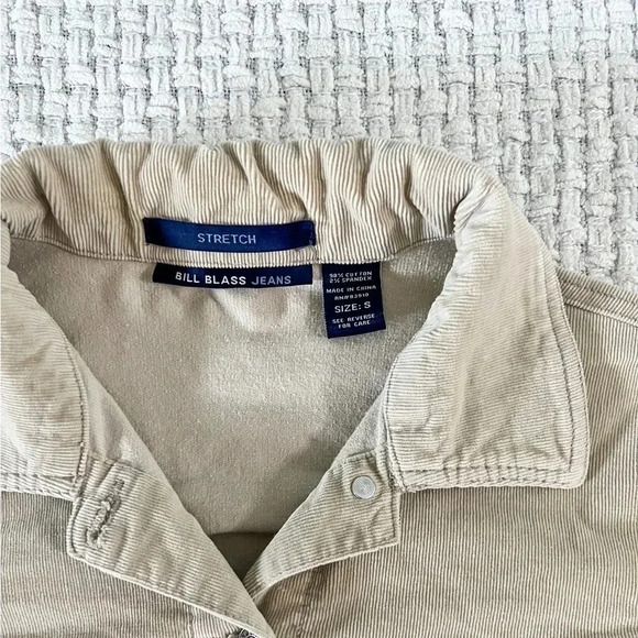 VINTAGE Bill Blass Jeans Tan Corduroy Jacket - Picture 6 of 9